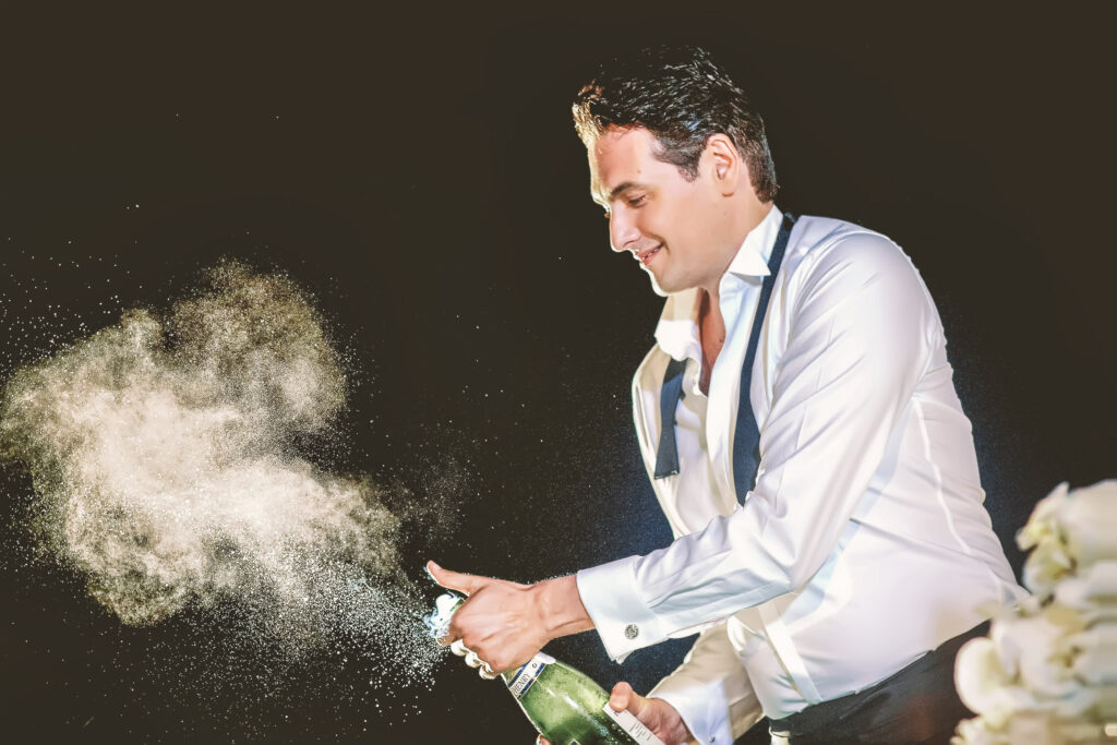 Groom's Portrait in Athens Riviera Venue