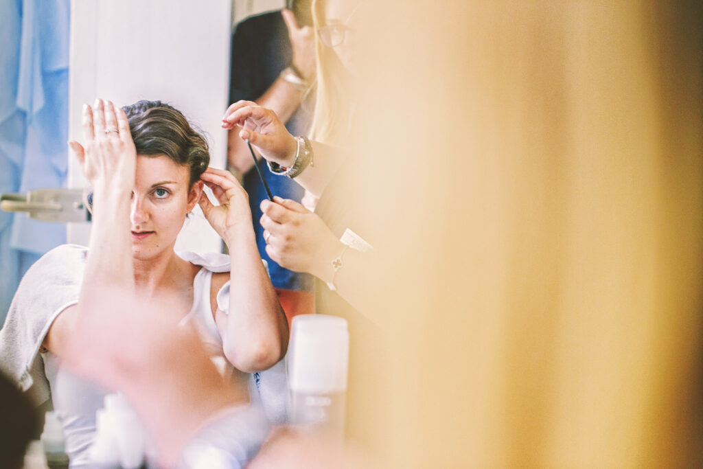Mykonos Bridal wedding portrait
