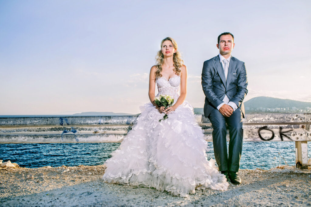 Athens couple wedding portrait
